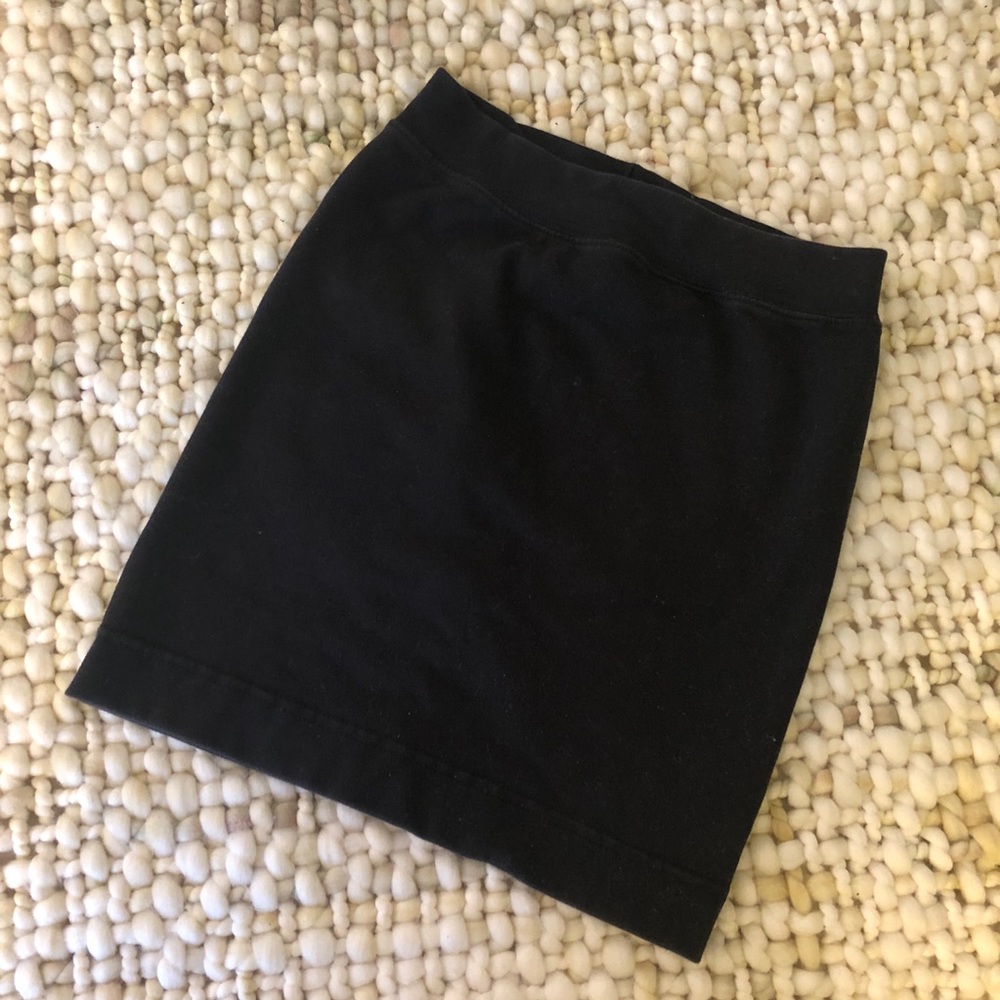 Black Body Con Mini Skirt